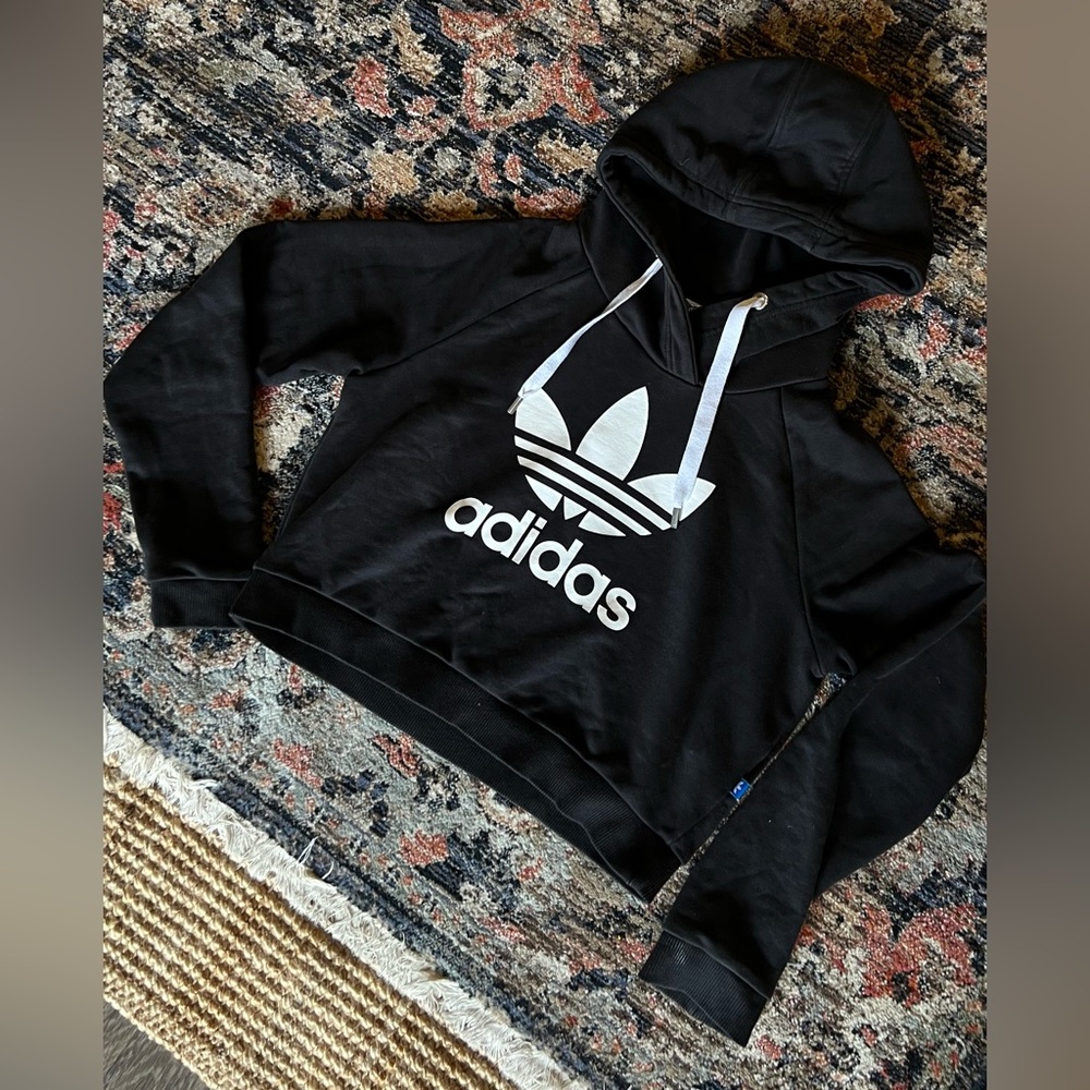 Cropped adidas hoodie